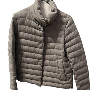 geox gray down puffer jacket